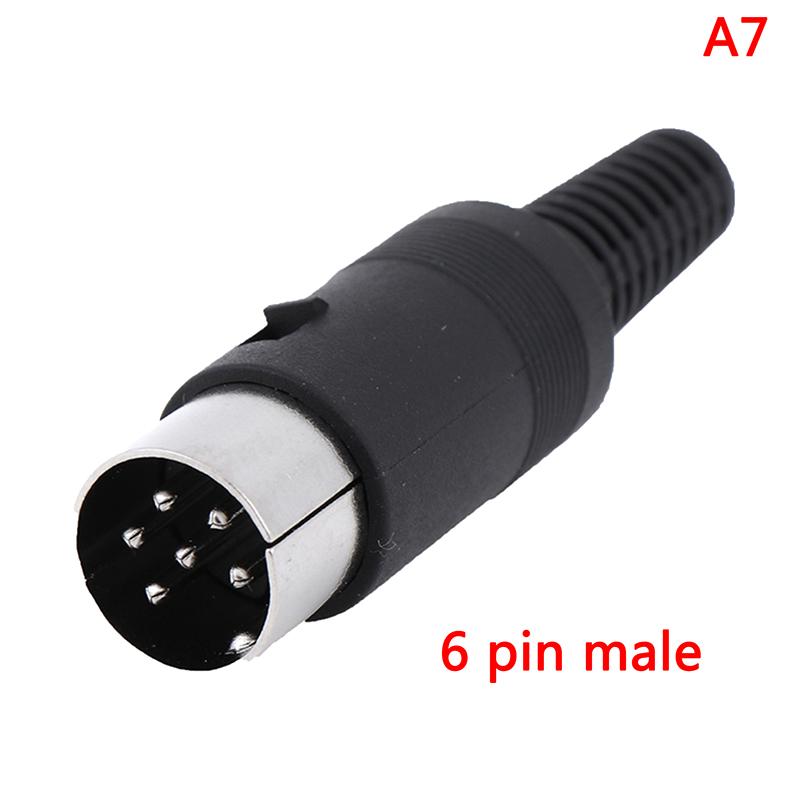 DIN Plug Socket Connector 3/4/5/6/7/8 PIN Male/Female Chassis Cable Mount