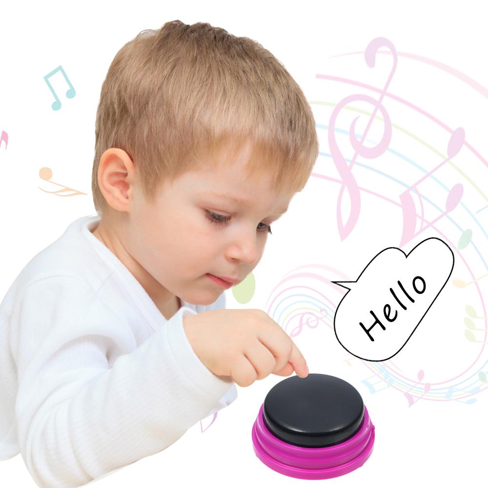 Recordable Talking Button Voice Recording Sound Button for Kids Interactive Toy Answering Buttons