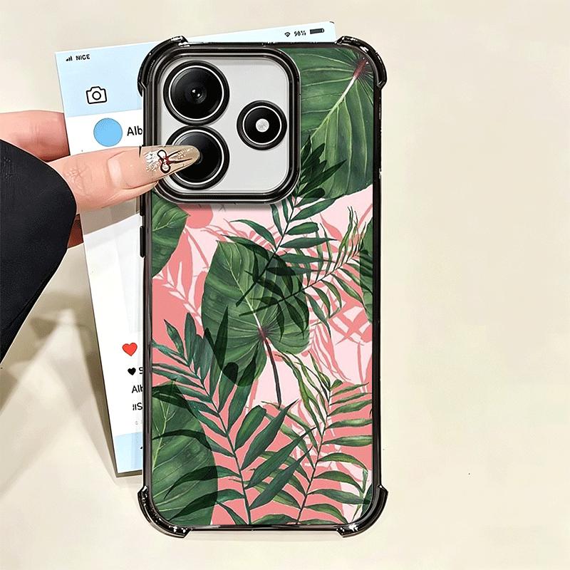 Летние Растения Зеленый Лист Покрытие Чехол для Телефона Для Xiaomi Poco X5 X6 X7 X8 Pro Max F8 Ultra F7 M8 M7 M5S Redmi 15C 15 14C 13C 13 X3
