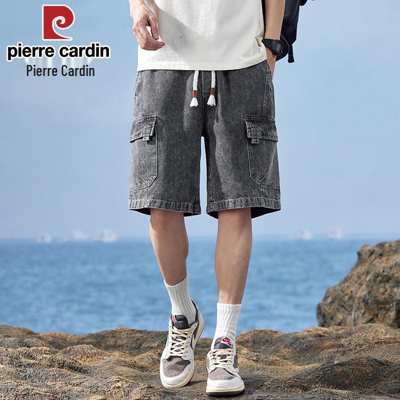 Pierre Cardin Мужские летние тонкие свободные джинсовые шорты