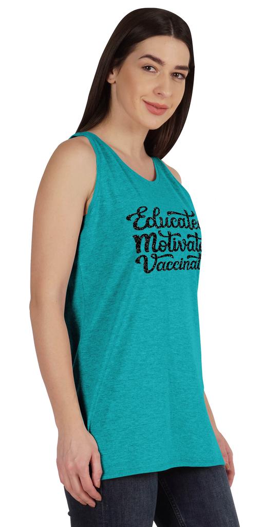 Inkmeso Образованные Мотивированные Вакцинированные Про-Вакцинные Женские Майки Повседневные