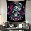 Jack Skellington'S Halloween Adventure Tapestry Fashion Print Wallmounted Background Cloth Atmospheric Background Cloth