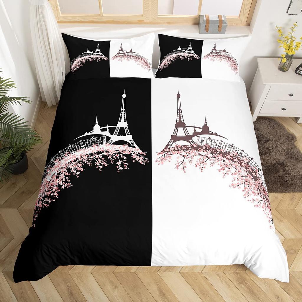 Bridge Landscape Digital Printing Duvet Cover Set For Kids Boys Girls Polyester Bedding Set Double Single Size With Pillowcase