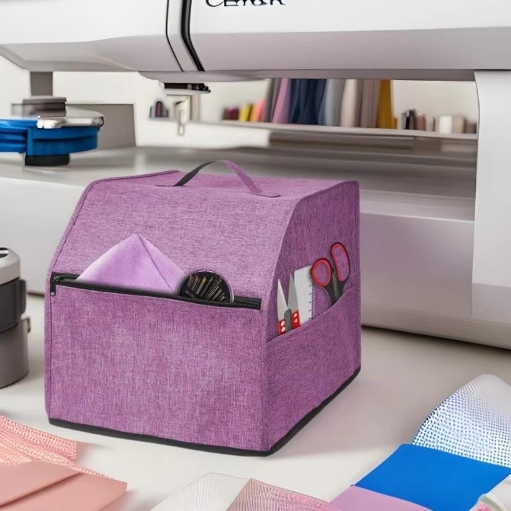 Durable Overlock Machine Cover With Storage Pockets Dust Cover for Serger Storage Bag for Home