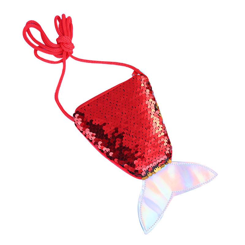 Mermaid Glitter Coin Purse - Children's Crossbody Bag & Women's Shoulder Bag