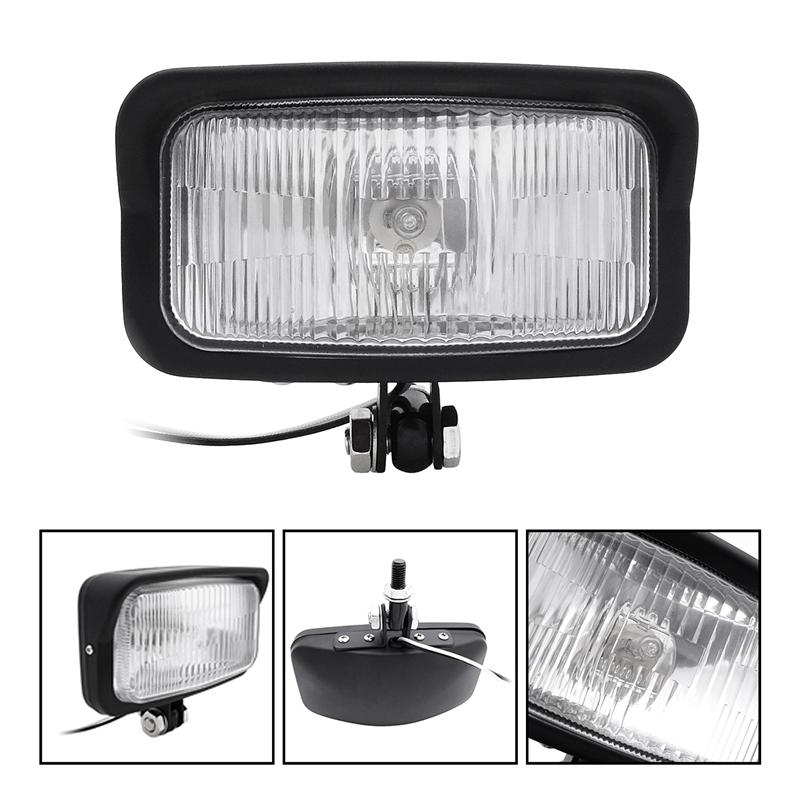 1 шт. черный/хромированный универсальный квадратный ретро мотоциклетный налобный фонарь прямоугольный передний фонарь для Harley Chopper Bobber Triumph