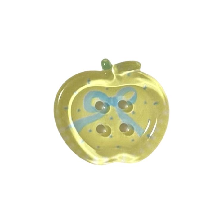 10Pcs Fruit Shape Craft Button 20MM Acrylic Button 4 Hole Sewing Button for Clothes Sewing Craft Knitting Decoration