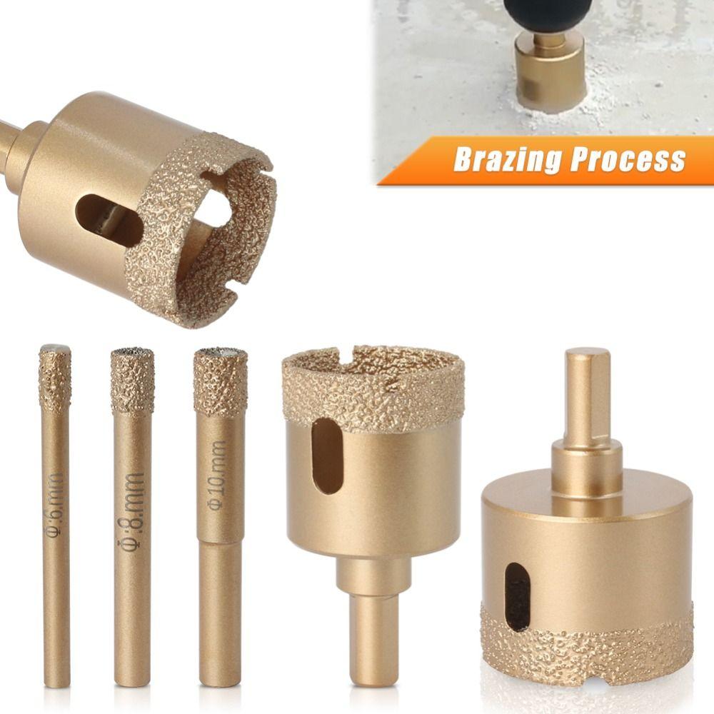 Marble Porcelain Drill Bit Tools Vacuum Braze  Tile Hole Opener Brazed Core Dry Drill
