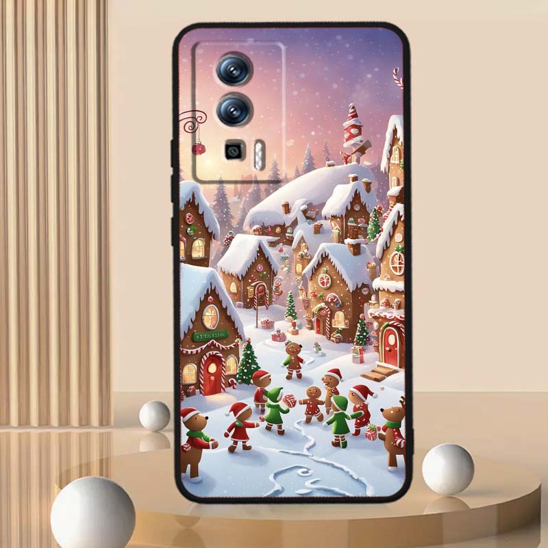 Рождественский Подарочный Дизайн Чехол для Телефона Для Xiaomi Redmi 12 13C 12C 13 10C 9T A2 9A 9C 7A Note 10S 8T 10 9 8 Pro 4G 5G Черный