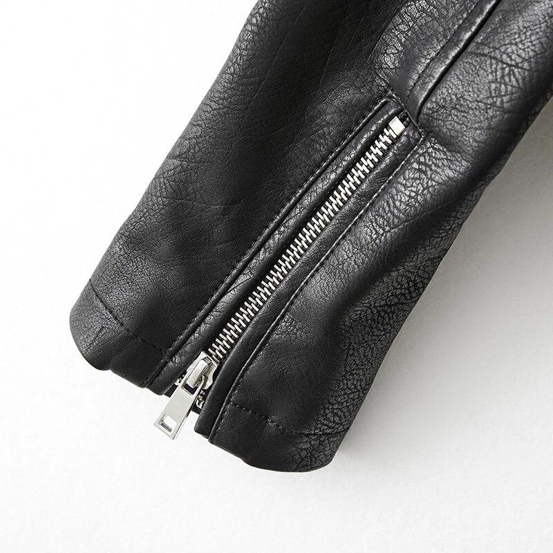 Осень-зима женская куртка из искусственной кожи с принтом граффити женское мотобайк пальто из искусственной кожи Повседневная куртка с заклепками и поясом