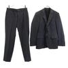 Wool Striped Pattern Suit Setup 34R Gray Jackets and Pants Men's Used