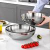 Миска из нержавеющей стали 304 в корейском стиле - Большая, утолщенная миска для салата, супа, лапши и теста.