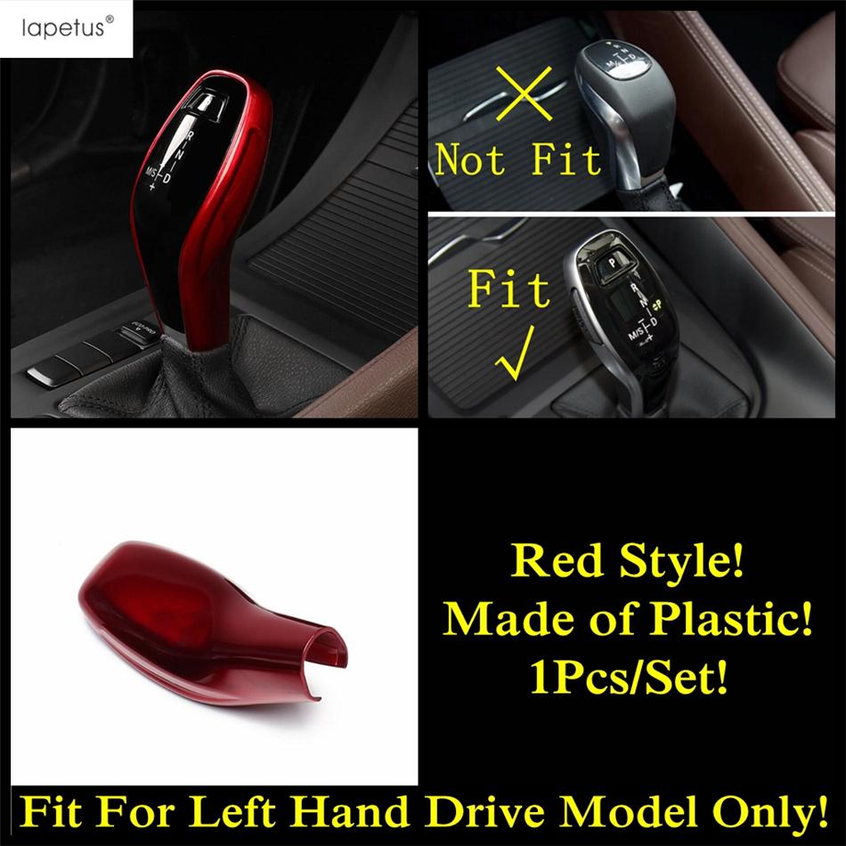 Car Gear Shift Knob Head Handle Decoration Cover Trim For BMW X1 F48 / X2 F39 Red / Carbon Fiber Accessories Interior