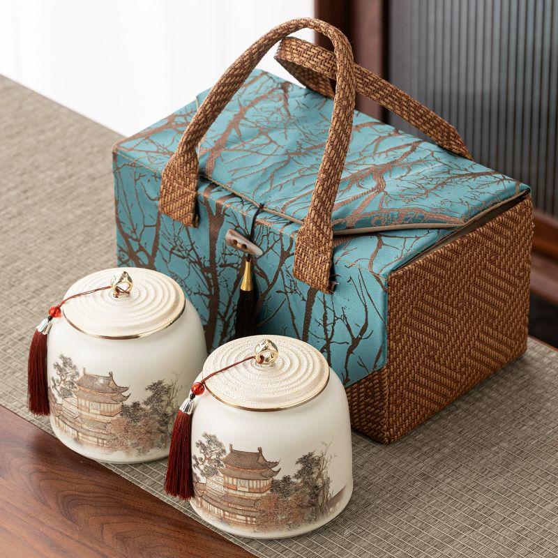 Ceramic Tea Storage Jar Gift Set