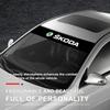1Pcs Car Windshield Sticker Fashion Sport Decals Decoration Sticker For Skoda Octavia Enyaq Rapid Karoq Derivati Fabia Kodiaq Kamiq Superb Yeti