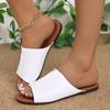 Slippers Female 2024 Summer Fashion Women Slippers Casual Solid Open Toed Beach Comfortable Shoes for Women Zapatos De Mujer