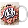 3D Керамическая кофейная кружка «Лучшая мама на свете» Мама Чайная чашка Цветок Мать