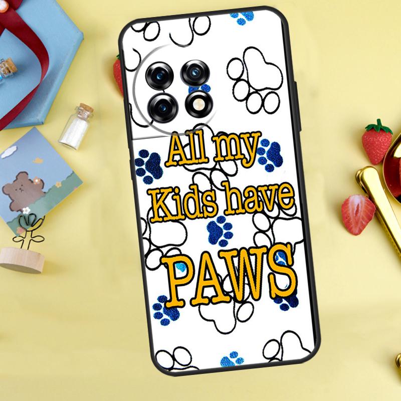 Dog Friends Cat Pet Paws Cover For OnePlus 13 13R 12 12R 11 10 Pro 8T 10T OnePlus Nord 4 CE 2 3 Lite N10 N20 N30 Case
