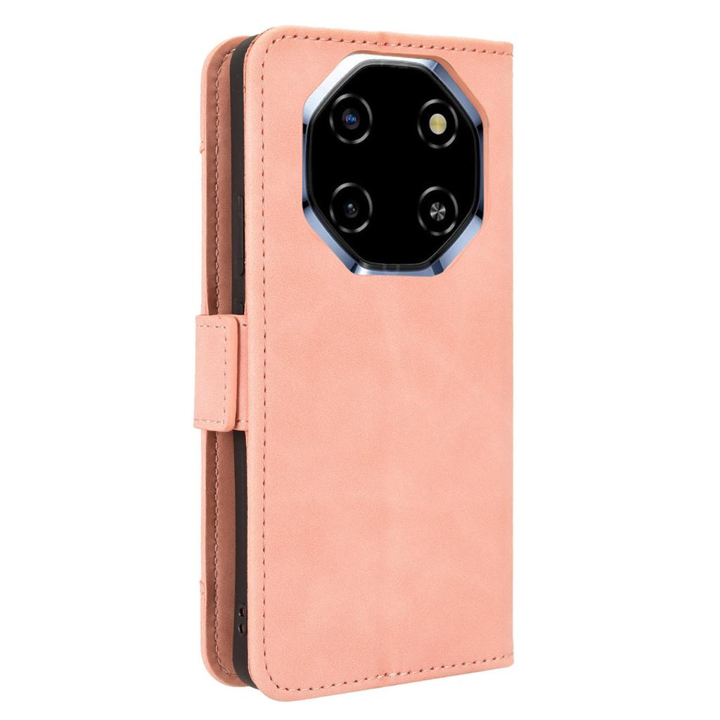 Кожаный чехол-бумажник для Blackview Shark 6 / Oscal Tiger 8 с несколькими отделениями для карт