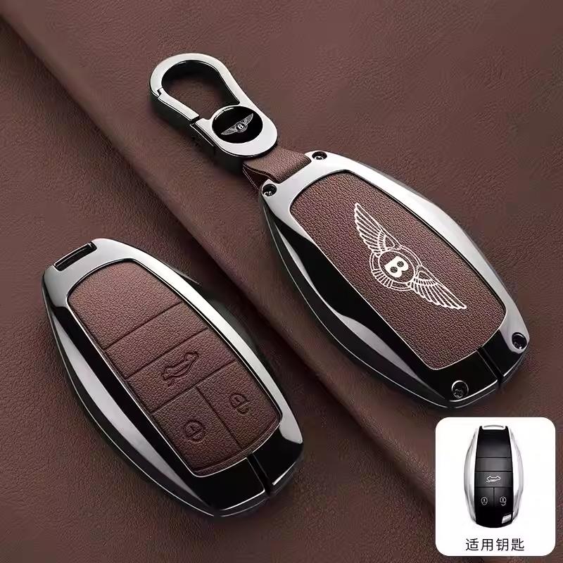 Для Нового Bentley Flying Spur Continental GT Bentayga Mulsanne Автомобильный ЛОГОТИП Чехол для Ключа Автомобиля Чехол для Умного Пульта Держатель для Ключей Сумка Чехол Зажим