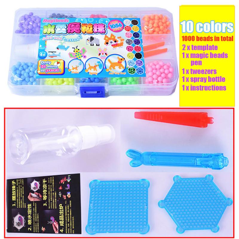 Волшебные водяные бусины с предохранителем, набор пазлов из перфорированной доски, набор цветных бусин с предохранителями, водные липкие бусины, сделай сам, художественные поделки