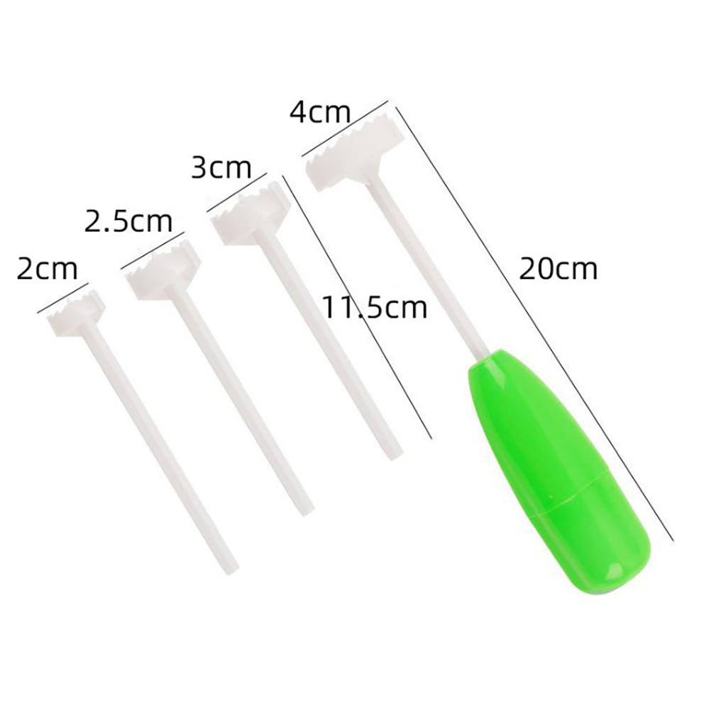 4PCS/Set Veggie Corkscrew Replaceable Vegetable Spiral Cutter Digging Tool with Replaceable Head
