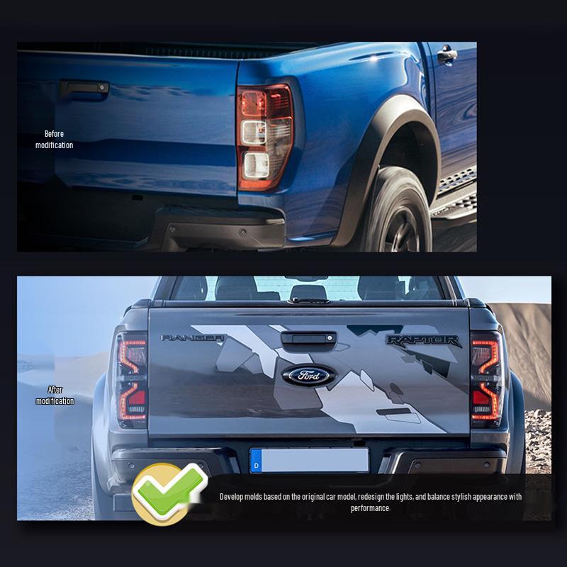 Светодиодный динамический указатель поворота задний фонарь для 2012-2018 Ford Everest Ranger T6