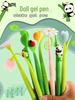 Ручка-тюльпан с мультяшной пандой: Милая и креативная гелевая ручка для студентов