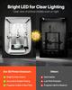 VEVOR 3D Printer Enclosure, Dustproof Waterproof Large Oxford Cloth 3D Printer Tent, Constant Temperature Protective Case with LED Lighting