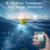 New Smart Portable Sonar Fish Finders Fishing Lure Echo Sounder Fishing Finder Alarm Transducer Lake Sea Fishing(green)