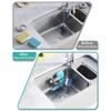 Suction Cup Sponge Storage Rack Hollowed Design with Hook Quick Drying Easy Clean Kitchen Sink Accessory