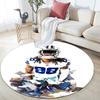 CeeDee Lamb pattern round rug,Carpet Rug for Living Room Bedroom Playroom ,Non-slip Floor Mat,Holiday Gifts and Birthday Gifts.