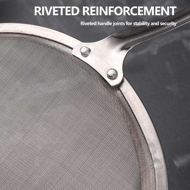 Многофункциональный фильтр-ложка кухонный дуршлаг из нержавеющей стали с мелкой сеткой проволочный скиммер для масла сито сетка для жареной пищи кухонные принадлежности