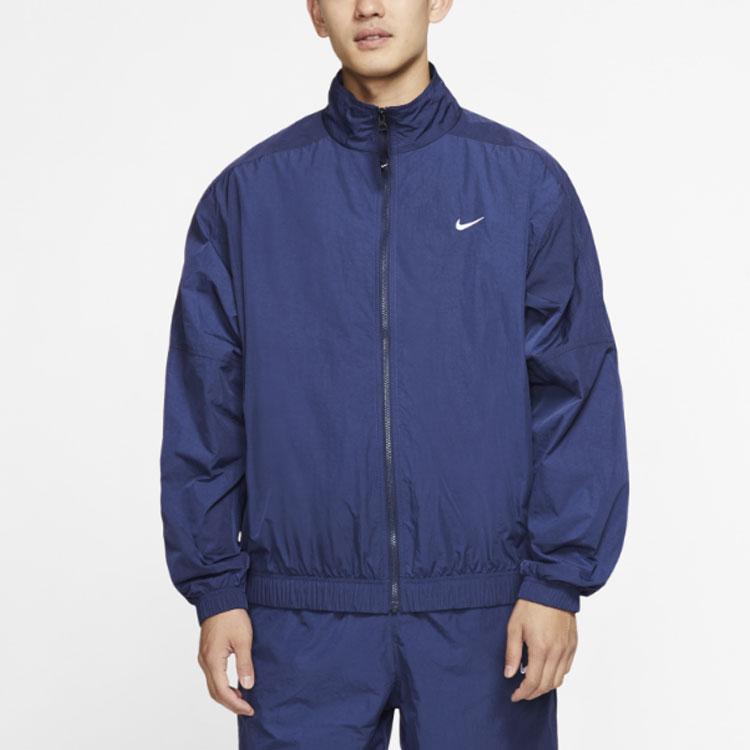 Nike Nrg Track Stand-Up Collar Jacket Men Jackets Blue CD6543-410