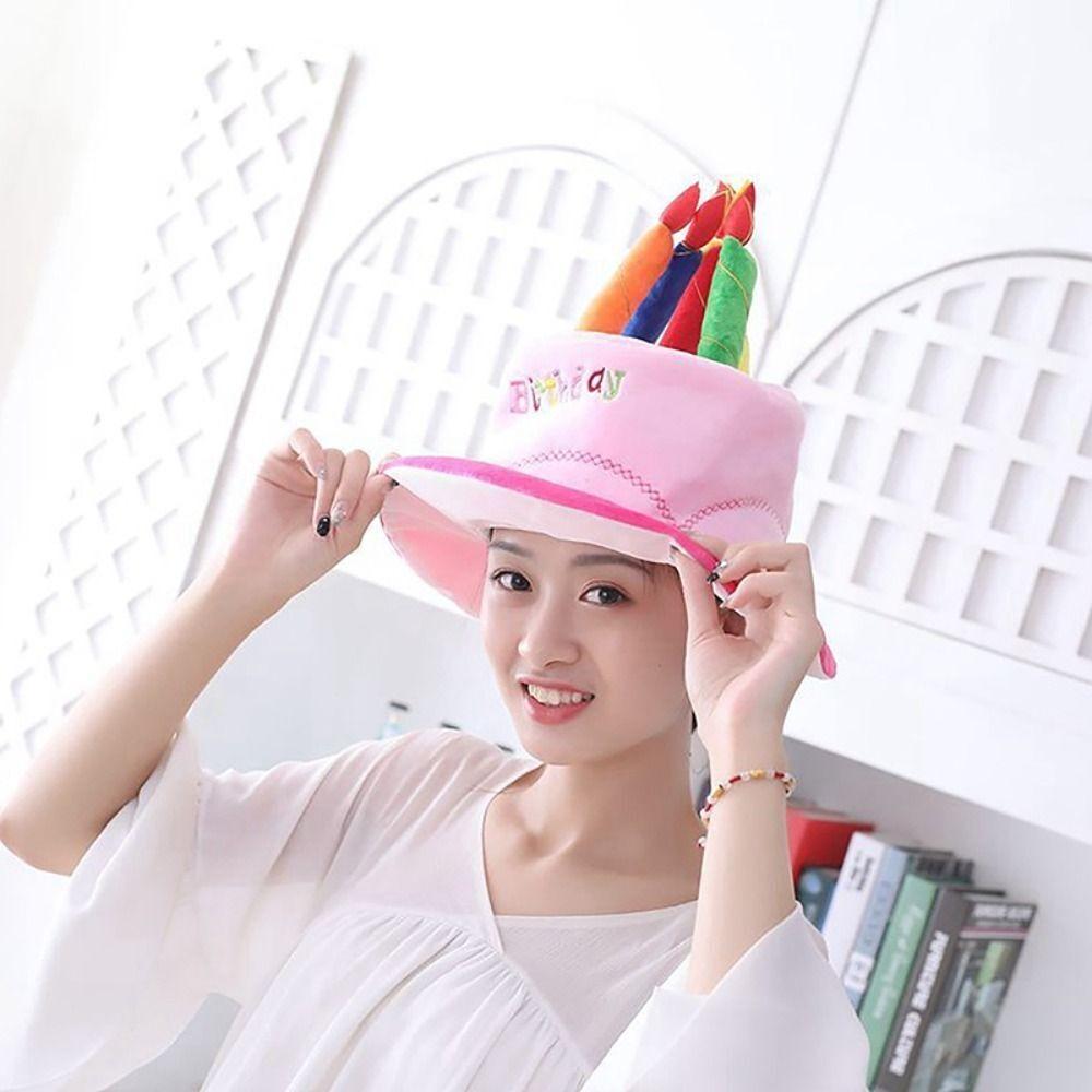 Hair Decoration Cake Candle Hat Funny Birthday Headwear Birthday Gift Decor