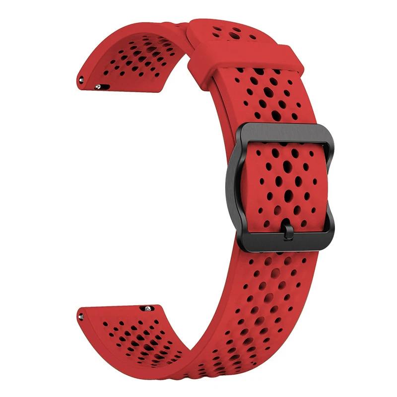 Для SUUNTO RACE S 22 мм Силиконовый ремешок для умных часов Для SUUNTO 9 Peak DLC/PRO VERTICAL OCEAN RUN RACE S Спортивный дышащий браслет