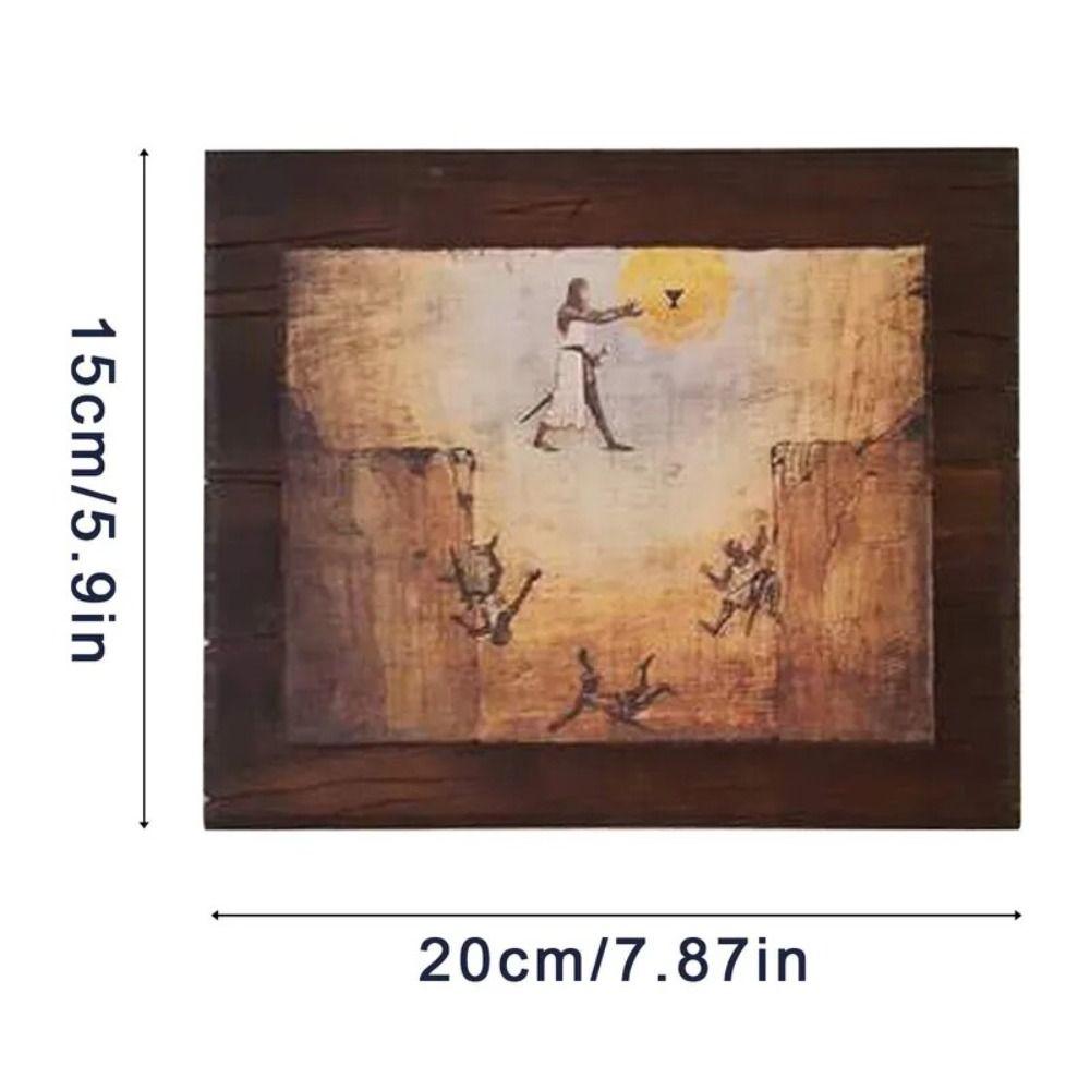 Рыцарь-прыжок Грааль Рыцарь Картина Деревянная Индиана-Джонс Картина Прыжок веры Реплика Гостиная