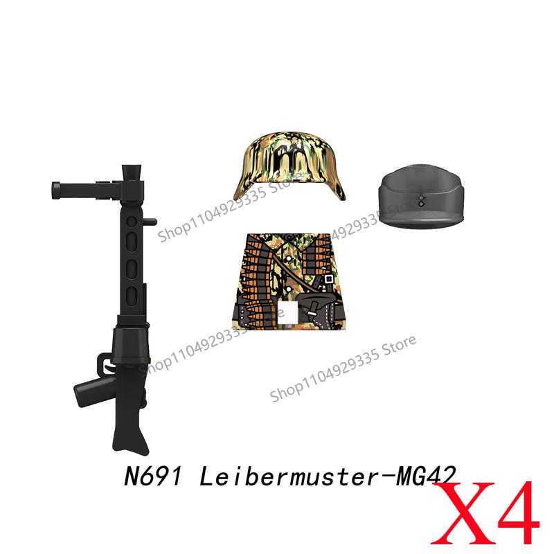N683-688 N701-706 US Army Soldier Figures Building Blocks Ranger Vietnam Infantry Grunt Gun Helmet Accessories Bricks Toys Gifts