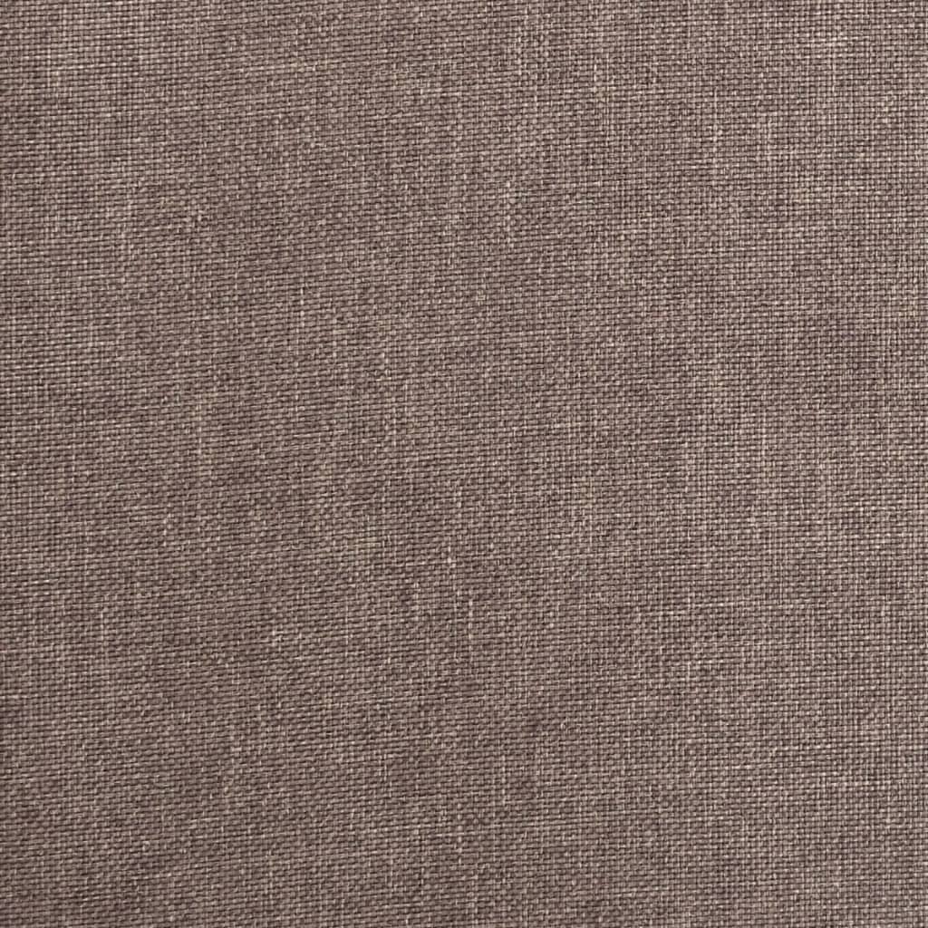 2 Seater Sofa Bed with 2 Cushions Taupe Fabric