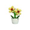 Clear Base Crystal Sunflower Ornament Handcraft Flowers Plants Collectible  Living Room