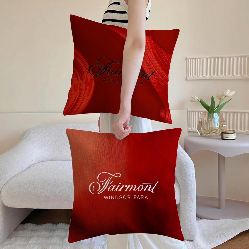 Чехол на подушку отеля Fairmont, противопылевой наволочка, невидимая молния, шелковистый короткий плюш, чехол на диванную подушку