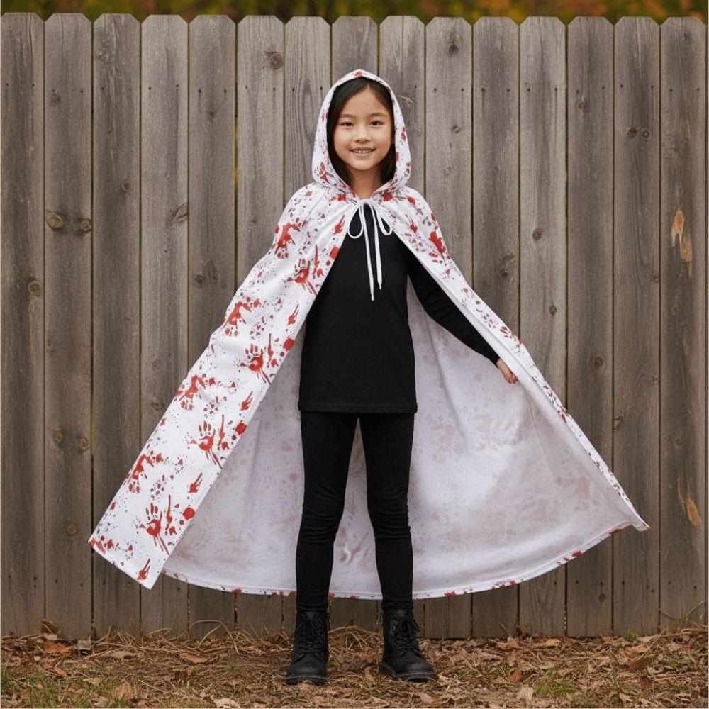 Stretchy Halloween Bloody Cloak Breathable Bloody Nurse Apron Haunted House