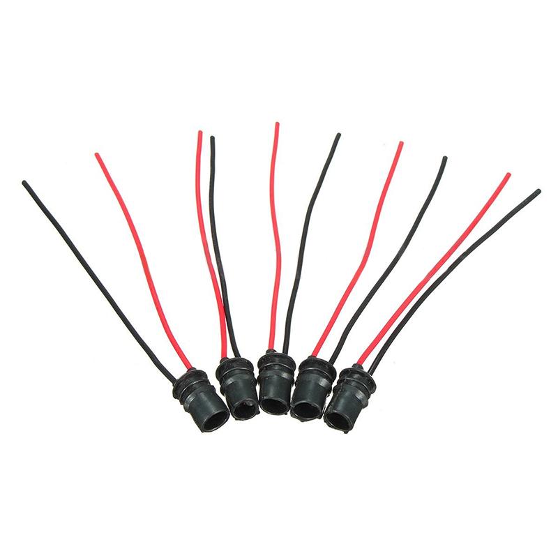 10Pcs T10 W5W 147 LED Car Wedge Light Bulb Socket Connector Holder Extension LED Lamp Bulb Base Holder Replacement Car Parts