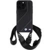 Bmw M Edition Carbon Stripe & Strap Case For Iphone 15 Pro - Black