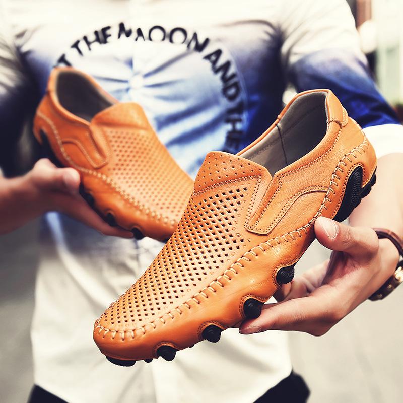 2025 летняя новая обувь для вождения Octopus, мужские повседневные шапки с низким верхом, ленивое вождение