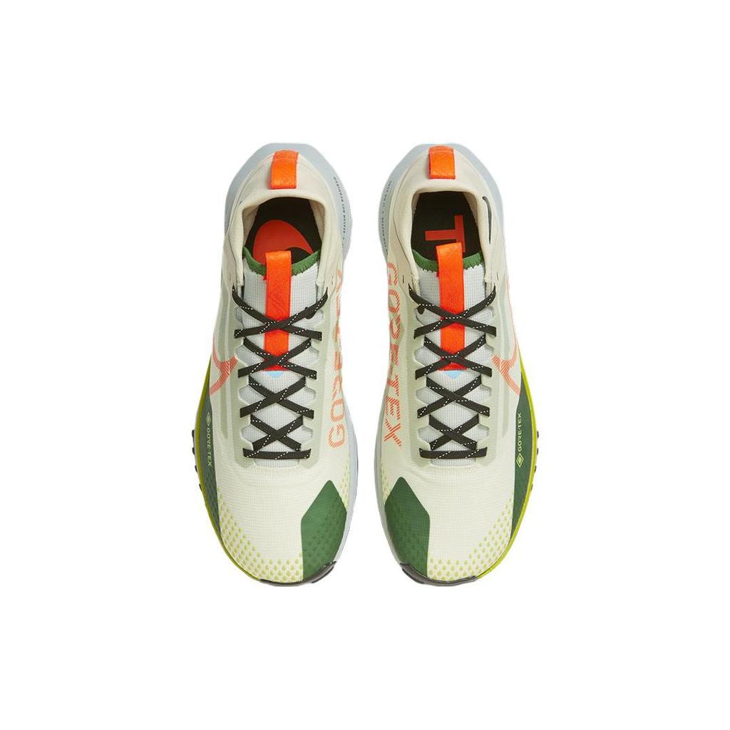 Nike React Pegasus Trail 4 GORE-TEX Coconut Milk Cactus Green Men Sneakers Cream Light-Silver Safety-Orange FN3430-180