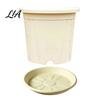 Thickened Edge Decorative Planters Resin Flowerpot with Drainage Holes And Saucer, Breathable Plant Pot for Indoor Outdoor Garden Plants, Lightweight