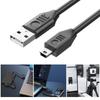 Удлинительный кабель USB 2.0 USB на Mini USB Кабель для передачи данных Поддержка синхронизации данных и зарядки 30 МБ/с для игровых консолей