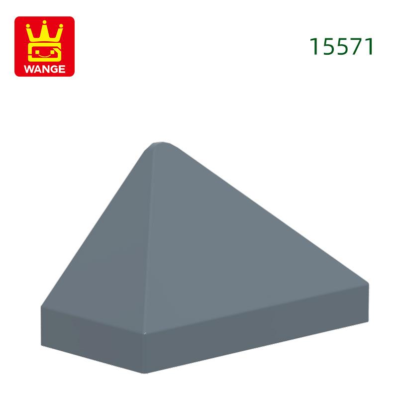 Нетоксичный 243 шт./лот 15571 Наклонный 45 2x1 Тройной с держателем для штырьков снизу Блок Moc Цветные Аксессуары Совместимые с Кирпичом Дети