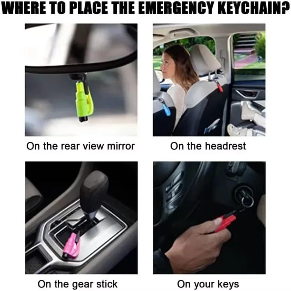 3 In1 Broken Window Hammer Car Safety Hammer Auto Glass Window Breaking Tool Escape Safety Hammer Belt Cutter Emergency Tools